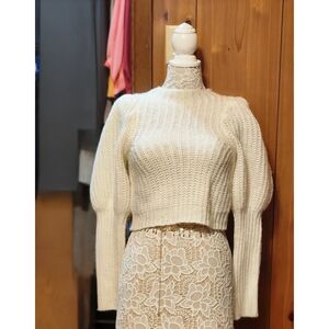 Petal & Pup Cream Knit Sweater